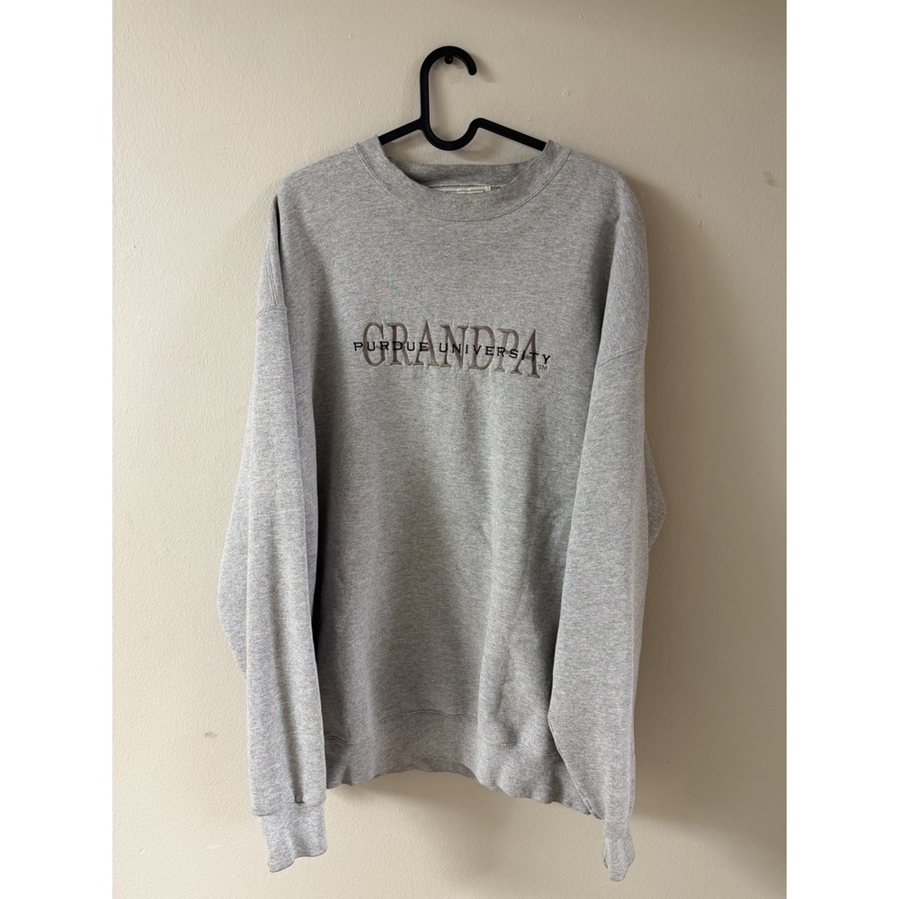 Purdue Boilermakers Vintage Grandpa Crewneck Sweatshirt NCAA College, Size 2XL